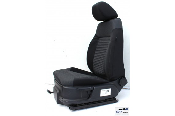 VW POLO FOTELE KOMPLET FOTELI siedzeń siedzenia tapicerka 6R 6R4 6R0 5-drzwiowy welur w kolorze czarno-szarym