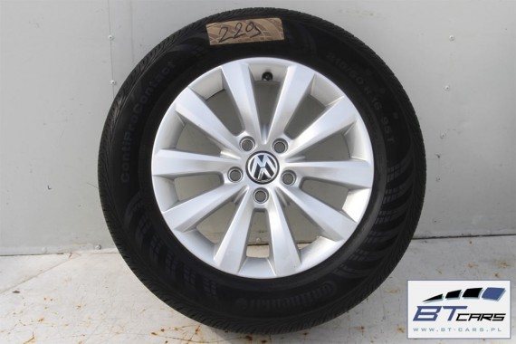 VW NEW THE BEETLE FELGI 16 cali  +OPONY LATO KOŁA felga 561601025 6,5J*16H2 ET44 opona CONTINENTAL ContiProContact 215/60/16  5C