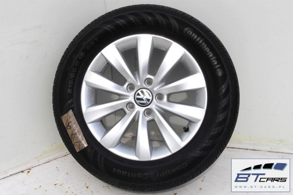 VW NEW THE BEETLE FELGI 16 cali  +OPONY LATO KOŁA felga 561601025 6,5J*16H2 ET44 opona CONTINENTAL ContiProContact 215/60/16  5C