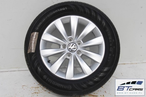 VW NEW THE BEETLE FELGI 16 cali  +OPONY LATO KOŁA felga 561601025 6,5J*16H2 ET44 opona CONTINENTAL ContiProContact 215/60/16  5C