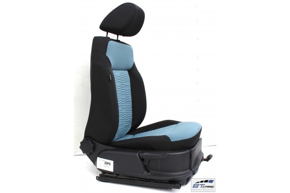 VW POLO FOTELE FOTELE KOMPLET FOTELI siedzeń siedzenia fotel tapicerka 6R 6C welurw kolorze czarnym i niebieskim 5-drzwiowy