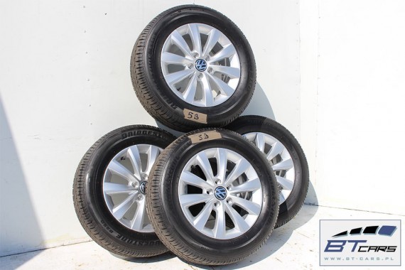 VW NEW THE BEETLE FELGI 16 cali +OPONY LATO KOŁA felga 5C0 601 025 T 6,5J*16H2 ET44 opona BRIDGESTONE B 250 215/60/16 95 H 5C
