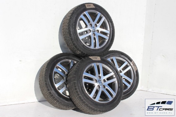 VW GOLF V VI 5 PLUS JETTA TOURAN FELGI 16 cali OPONY ZIMA KOŁA felga 1K0601025BM 6,5J*16H2 ET50 opona Nokian WR G2 205/55/16 94H