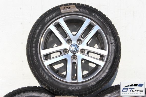 VW GOLF V VI 5 PLUS JETTA TOURAN FELGI 16 cali OPONY ZIMA KOŁA felga 1K0601025BM 6,5J*16H2 ET50 opona Nokian WR G2 205/55/16 94H