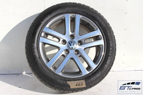 VW GOLF V VI 5 PLUS JETTA TOURAN FELGI 16 cali OPONY ZIMA KOŁA felga 1K0601025BM 6,5J*16H2 ET50 opona Nokian WR G2 205/55/16 94H