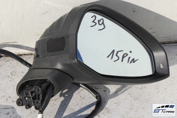 AUDI A4 LUSTERKO DRZWI PRAWE 8W 2015- asystent zmiany pasa ruchu 15 pin LX7L - szary zewnętrzne pinów kabli przewodów 8W1857410