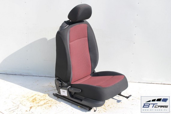 VW THE BEETLE CABRIO FOTELE KOMPLET FOTELI siedzeń siedzenia fotel tapicerka 5C 5C3 welur kolor czrno - czerwone