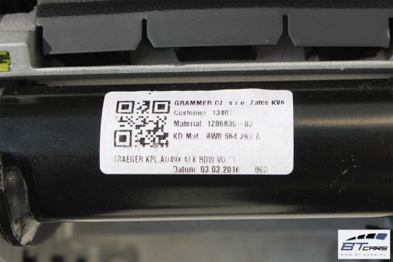 AUDI A4 A5 TUNEL ŚRODKOWY + PODŁOKIETNIK 8W0864283A 8W1863241B 8W0 864 283 A 8W1 863 241 B 8W 8W6 PODŚWIETLANY LED B9 F5