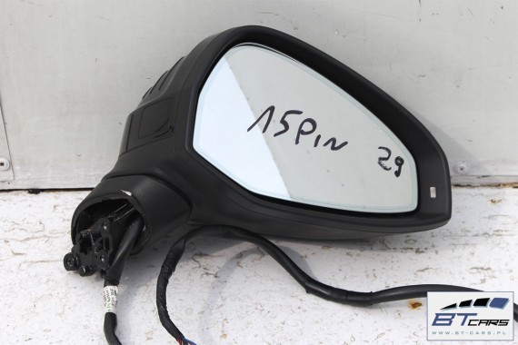 AUDI A4 LUSTERKO DRZWI PRAWE FOTO 15 pin 8W  zewnętrzne LY9B - czarny brylantowy pinów kabli przewodów B9