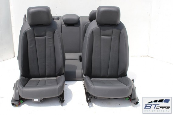 AUDI A4 SEDAN FOTELE KOMPLET FOTELI siedzeń siedzenia fotel tapicerka 8W5 8W skóra kolor czarny B9 USA fotele tapicerka czarna