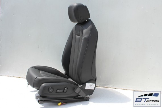 AUDI A4 SEDAN FOTELE KOMPLET FOTELI siedzeń siedzenia fotel tapicerka 8W5 8W skóra kolor czarny B9 USA fotele tapicerka czarna