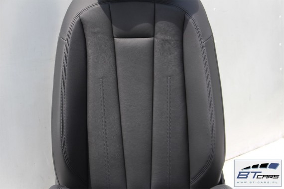 AUDI A4 SEDAN FOTELE KOMPLET FOTELI siedzeń siedzenia fotel tapicerka 8W5 8W skóra kolor czarny B9 USA fotele tapicerka czarna