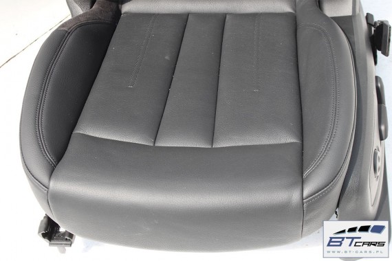 AUDI A4 SEDAN FOTELE KOMPLET FOTELI siedzeń siedzenia fotel tapicerka 8W5 8W skóra kolor czarny B9 USA fotele tapicerka czarna