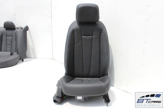AUDI A4 SEDAN FOTELE KOMPLET FOTELI siedzeń siedzenia fotel tapicerka 8W5 8W skóra kolor czarny B9 USA fotele tapicerka czarna