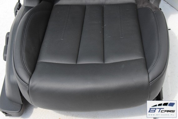 AUDI A4 SEDAN FOTELE KOMPLET FOTELI siedzeń siedzenia fotel tapicerka 8W5 8W skóra kolor czarny B9 USA fotele tapicerka czarna