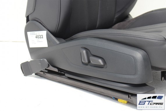 AUDI A4 SEDAN FOTELE KOMPLET FOTELI siedzeń siedzenia fotel tapicerka 8W5 8W skóra kolor czarny B9 USA fotele tapicerka czarna