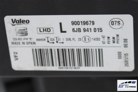 SEAT TOLEDO PRZÓD MASKA ZDERZAK IV 4 maska pas przedni lampy wzmocnienie błotnik lampa Z5Z5 LF5A -niebieski pacific blue