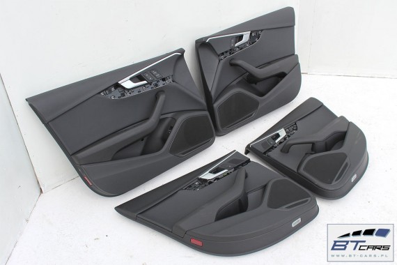 AUDI A4 SEDAN FOTELE KOMPLET FOTELI siedzeń siedzenia fotel tapicerka 8W5 8W skóra kolor czarny B9 USA fotele tapicerka czarna