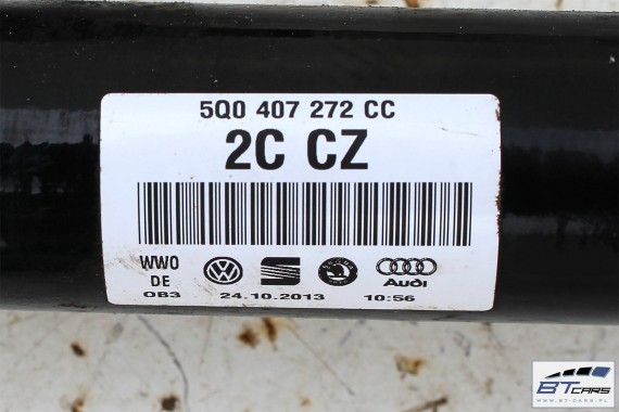 VW SKODA SEAT PÓŁOŚ PRZÓD PRAWA 5Q0407272CC 5Q0407762BX 5Q0 407 272 CC 5Q0 407 762 BX przednia
