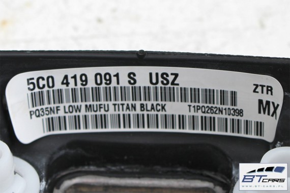 VW JETTA KIEROWNICA MULTI DRGANIA 5C0419091S 5C0419091AM 5C0 419 091 5C0419091AM 5C USZ czarny 5K0959542A 5C0419091S 5C0419091S