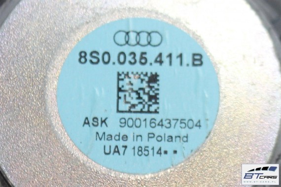 AUDI TT GŁOŚNIKI KOMPLET GŁOŚNIKÓW WZMACNIACZ BANG & OLUFSEN 8S0035465 8S0035411B 8S0035453 8S0035454 NAGŁOŚNIENIE 8S0035399A 8S