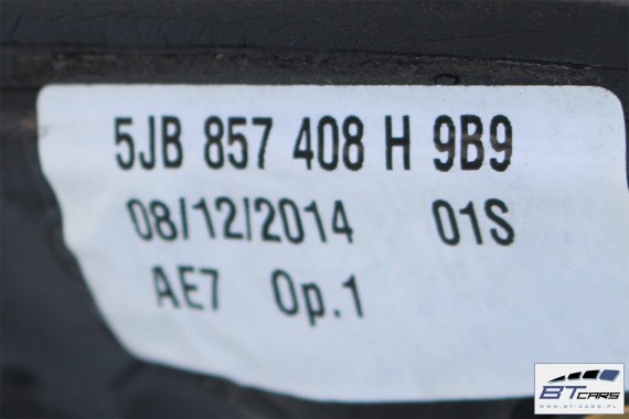 SEAT TOLEDO LUSTERKO DRZWI PRAWE 2 pin kabli IV 4 zewnetrzne NH 2012-  Z5 LF5A - niebieski (pacific blue)