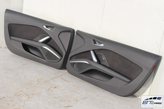 AUDI TT CABRIO FOTELE KOMPLET FOTELI siedzeń siedzenia tapicerka 8S 8S7 2015- skóra czarna