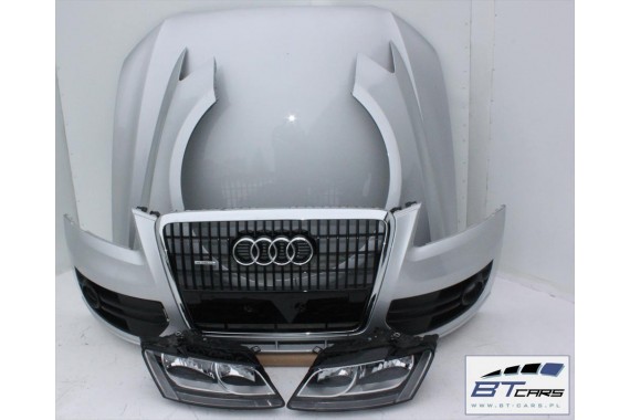 AUDI Q5 8R KOMPLETNY PRZÓD maska błotniki zderzak pas przedni lampy wzmocnienie błotnik lampa Kolor LA7W - srebrny refleks