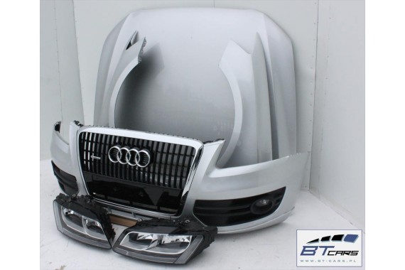 AUDI Q5 8R KOMPLETNY PRZÓD maska błotniki zderzak pas przedni lampy wzmocnienie błotnik lampa Kolor LA7W - srebrny refleks