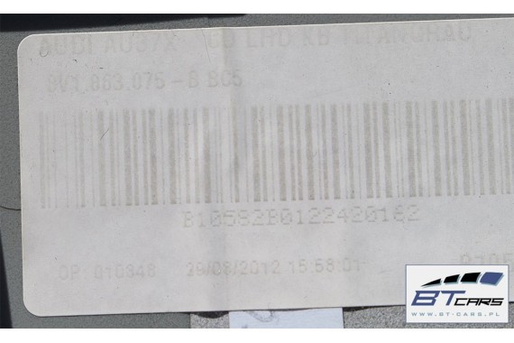 AUDI A3 SCHOWEK KONSOLI KIEROWCY 8V1863075B 8V1 863 075 BC5 8V 8V1857075B 8V1857075D 8V1857075A 8V1857075B 8V1857075D 8V1857075B