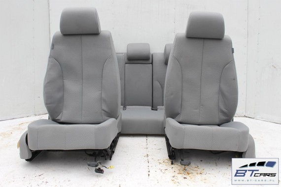 VW PASSAT B6 SEDAN FOTELE KOMPLET FOTELI siedzeń siedzenia tapicerka welur kolor szary  3C 3C5