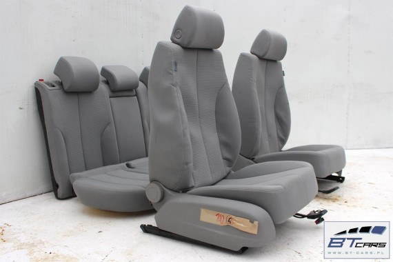 VW PASSAT B6 SEDAN FOTELE KOMPLET FOTELI siedzeń siedzenia tapicerka welur kolor szary  3C 3C5