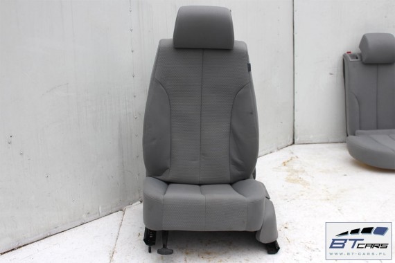 VW PASSAT B6 SEDAN FOTELE KOMPLET FOTELI siedzeń siedzenia tapicerka welur kolor szary  3C 3C5