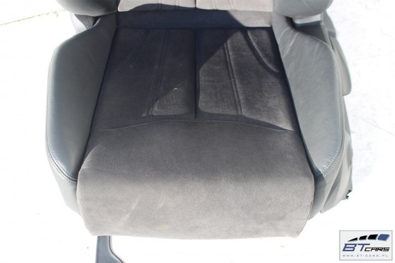 AUDI TT FOTELE KOMPLET FOTELI siedzeń siedzenia tapicerka 8S wykonane ze skóry i alcantary kolor czarny