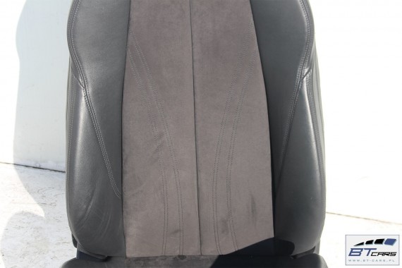 AUDI TT FOTELE KOMPLET FOTELI siedzeń siedzenia tapicerka 8S wykonane ze skóry i alcantary kolor czarny