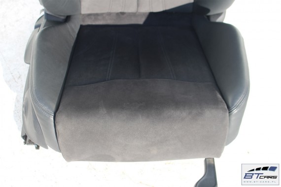 AUDI TT FOTELE KOMPLET FOTELI siedzeń siedzenia tapicerka 8S wykonane ze skóry i alcantary kolor czarny