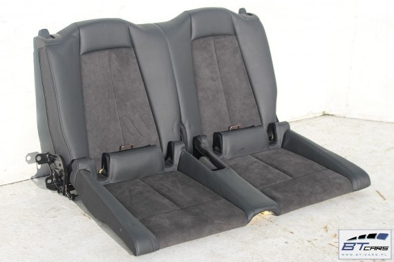 AUDI TT FOTELE KOMPLET FOTELI siedzeń siedzenia tapicerka 8S wykonane ze skóry i alcantary kolor czarny