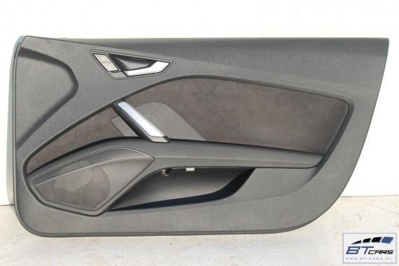 AUDI TT FOTELE KOMPLET FOTELI siedzeń siedzenia tapicerka 8S wykonane ze skóry i alcantary kolor czarny