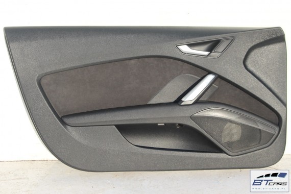 AUDI TT FOTELE KOMPLET FOTELI siedzeń siedzenia tapicerka 8S wykonane ze skóry i alcantary kolor czarny