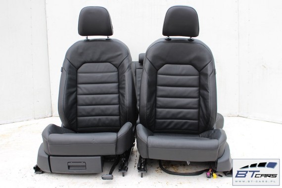 VW GOLF 7 VII FOTELE KOMPLET FOTELI siedzeń siedzenia fotel tapicerka 5G 5G4 5G0 skóra kolor czarny 5-drzwiowe drzwi