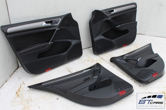 VW GOLF 7 VII FOTELE KOMPLET FOTELI siedzeń siedzenia fotel tapicerka 5G 5G4 5G0 skóra kolor czarny 5-drzwiowe drzwi