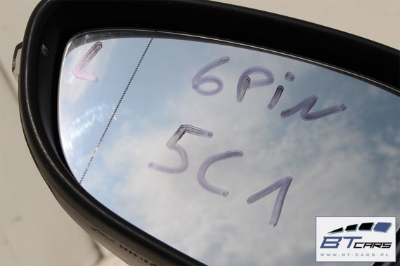VW NEW THE BEETLE LUSTERKO DRZWI LEWE 5C 6 pin zewnętrzne pinów kabli przewodów 5C0 6pin