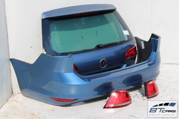 VW GOLF 7 VII KOMBI LA5J TYŁ ZDERZAK tylny + KLAPA BAGAŻNIKA + LAMPY lampa Kolor niebieski (pacific blue) 5G 5G9 VARIANT AVANT