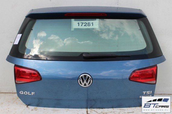 VW GOLF VII 7 TYŁ ZDERZAK tylny + KLAPA BAGAŻNIKA + LAMPY lampa Kolor: LA5J - niebieski (pacific blue) 5G