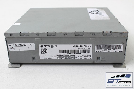 AUDI A8 TUNER RADIO UNIT RADIOUNIT 4H0035082B 4H0035080B CYFROWY ODBIÓR RADIA 4H0 035 082 B 4H0035082B 4H0035080B 4H0035082B 4H