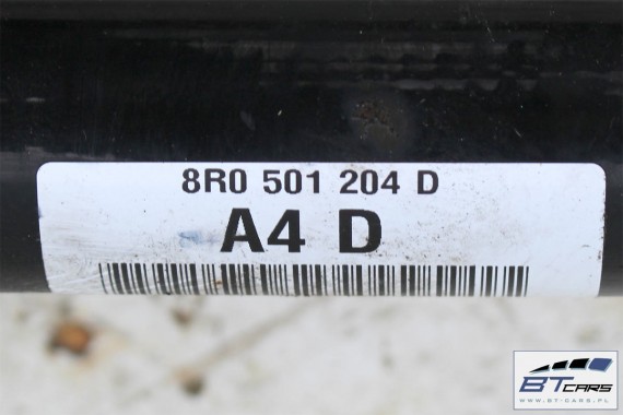AUDI A6 A7 A8 Q5 PÓŁOŚ TYŁ 8R0501203D 8R0501204D tylna 8R0 501 203 D 8R0 501 204 D  4G, 4H, 8R