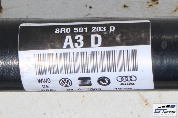 AUDI A6 A7 A8 Q5 PÓŁOŚ TYŁ 8R0501203D 8R0501204D tylna 8R0 501 203 D 8R0 501 204 D  4G, 4H, 8R