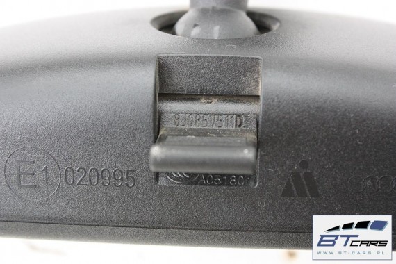 VW AUDI SEAT LUSTERKO WEWNĘTRZNE 8J0857511D 8J0 857 511 D 8J0857511H 8J0857511K 9B9 - czerń satynowa wsteczne