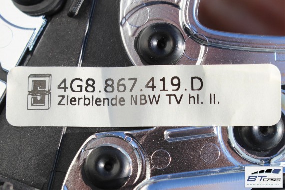 AUDI A7 LISTWY OZDOBNE LISTWA DEKOR DEKORY WYKOŃCZENIE TAPICERKA 4G0863273 4G8864261 4G8867409E 4G8867410E 4G8867419D 4G8867420D