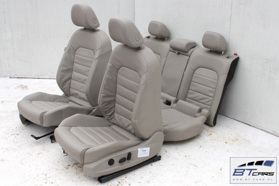 VW GOLF 7 VII FOTELE KOMPLET FOTELI siedzeń siedzenia fotel tapicerka 5G 5G4 5G0 skóra kolor mocca 5-drzwiowe drzwi USA